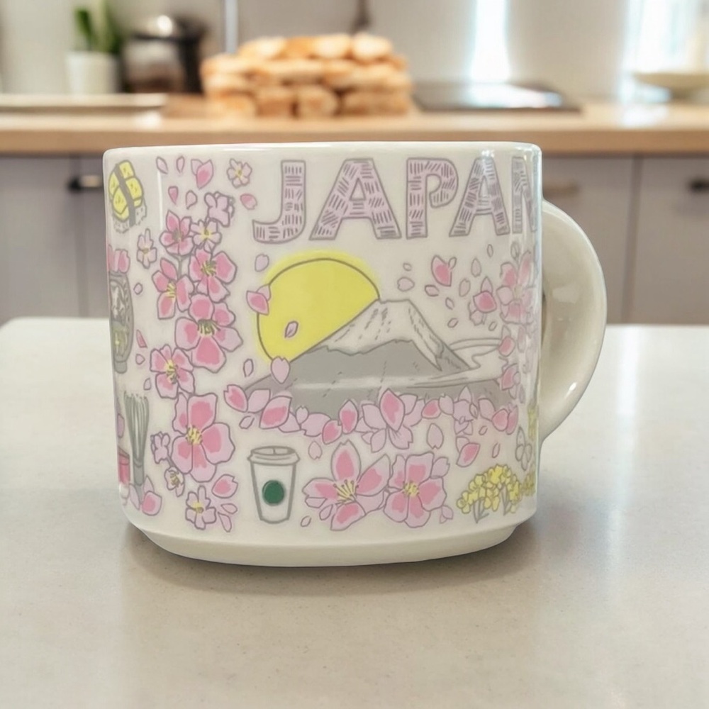 Starbucks Japan Been There Spring Sakura Coffee kawaii Mug Cup 14oz Collectible - Picture 11 of 15